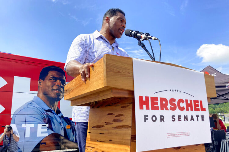 Herschel Walker centers pitch to Republicans on wokeness